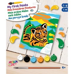 OZ - Loisirs créatifs - Peinture par numéro - Juniors - Tifou le tigre