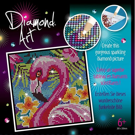 OZ - Loisirs créatifs - Art Diamond - Flamant rose