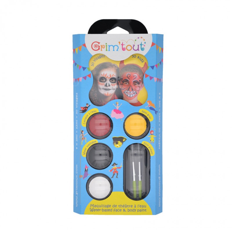 OZ - Déguisement - Grim Tout - Set complet 4 couleurs - Catrina - 4 x 4ml