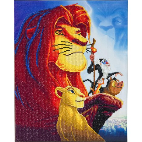 OZ - Loisirs créatifs - Disney - Le Roi Lion tableau à diamanter 40x50cm Crystal Art