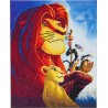 OZ - Loisirs créatifs - Disney - Le Roi Lion tableau à diamanter 40x50cm Crystal Art