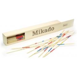 Jeujura - 8190- Jeux de Société-Grand Mikado en Bois - 50 cm - Coffret en Bois