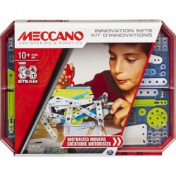 MECCANO - KIT D?INVENTIONS - MOTEUR - Coffret Créations Motorisées Avec Moteur, 2 Outils et 1 Perfor