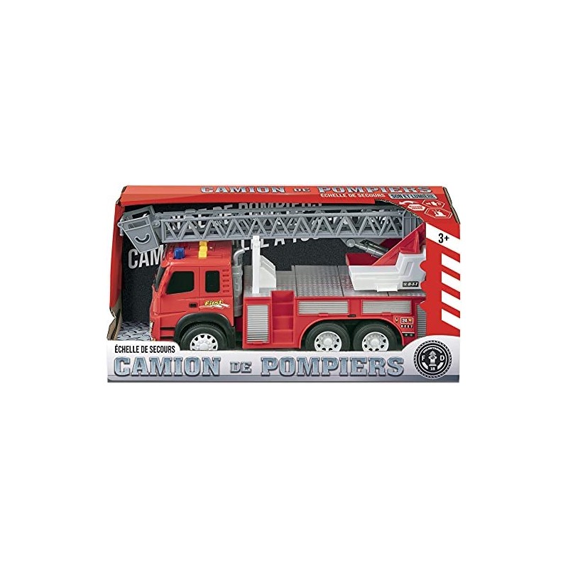 Très grand camion de pompier 12V par Kidsquad KSCFE
