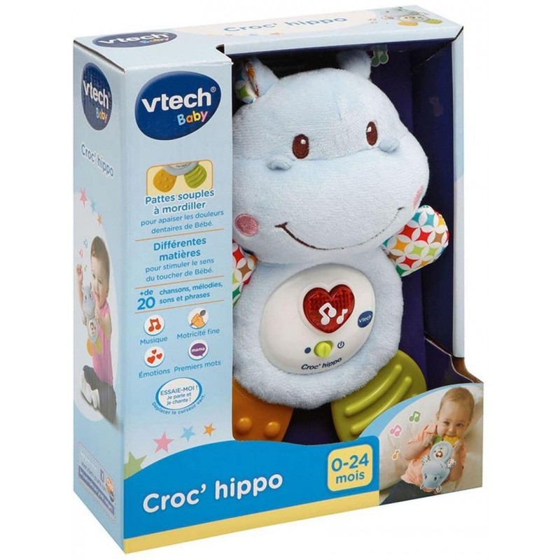 Vtech - Jouet électronique - Peluche musicale Croc'Hippo