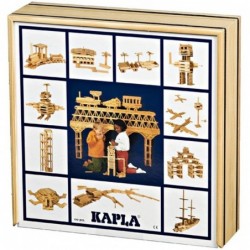 Kapla Boîte de 100 Briques en Bois d'origine