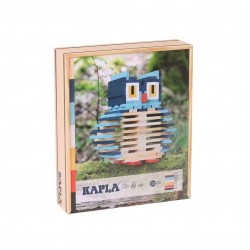 Kapla - Jeu de construction en bois - Coffret chouette - 120 planchettes