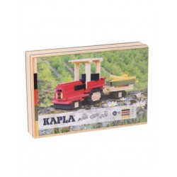 Kapla - Jeu de construction en bois - Coffret tracteur - 155 planchettes