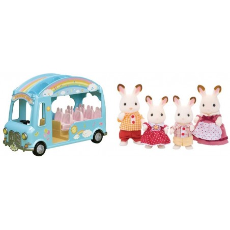 Sylvanian Families - 5317 - Le Bus Arc-en-Ciel des bébés