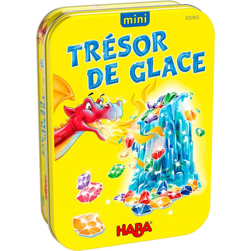 HABA Mini Trésor de Glace société-Jeu de Collecte-5 Ans et plus-305903, 305903, Coloré