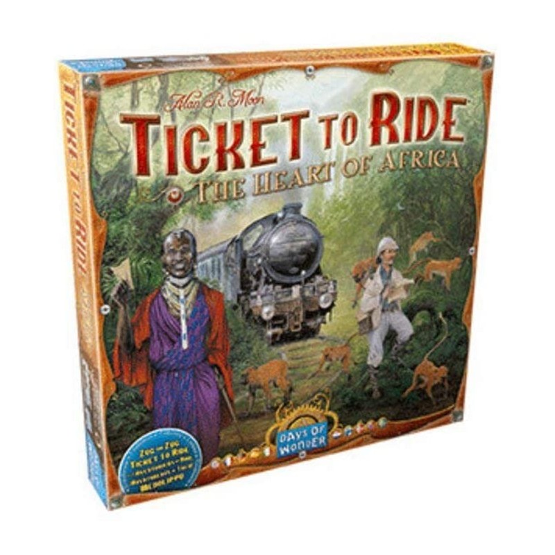 Asmodee - Jeu de société - Les Aventuriers du rail - Extension Au c?ur de l'Afrique