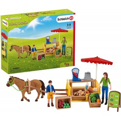 Schleich - 42528 - Farm World - Étal mobile de la ferme