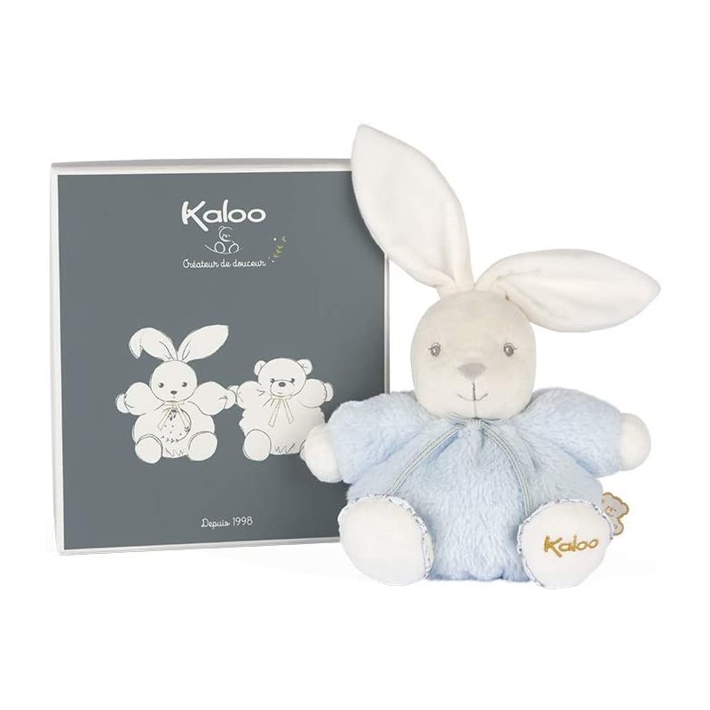 Kaloo - Peluche patapouf - Lapinou bleu - 18 cm