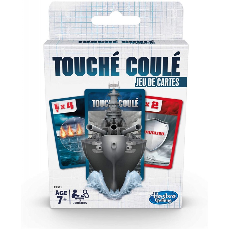 Hasbro - Jeu de société - Jeu de cartes - Touché Coulé