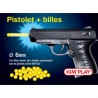 Kim Play - Coffret avec pistolet à billes et billes - 15 cm