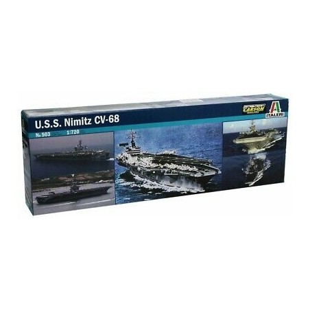 Italeri - 503 - Maquette - Bateau - Porte-avion USS Nimitz - Echelle 1:720