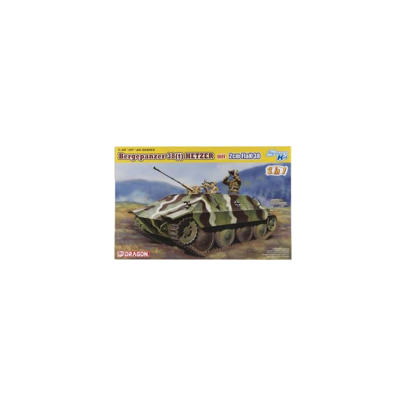 Dragon - Maquette militaire - Jagdpanzer 38T avec Flak 2cm 38 - 1:35e
