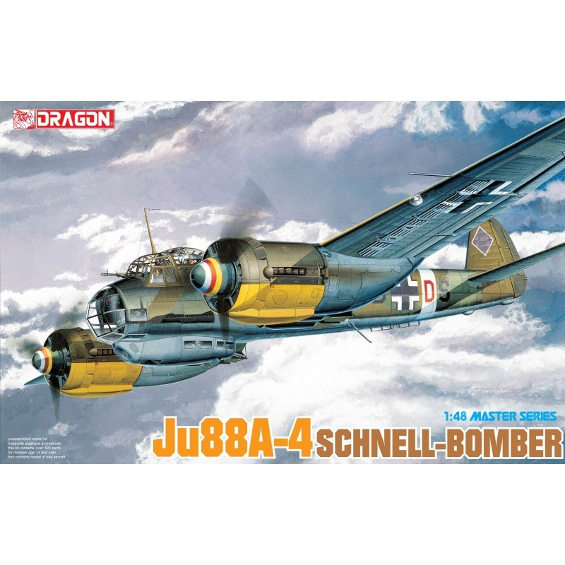 DRAGON 5528 Ju88A-4 Schnell-Bomber Model Kit 1:48