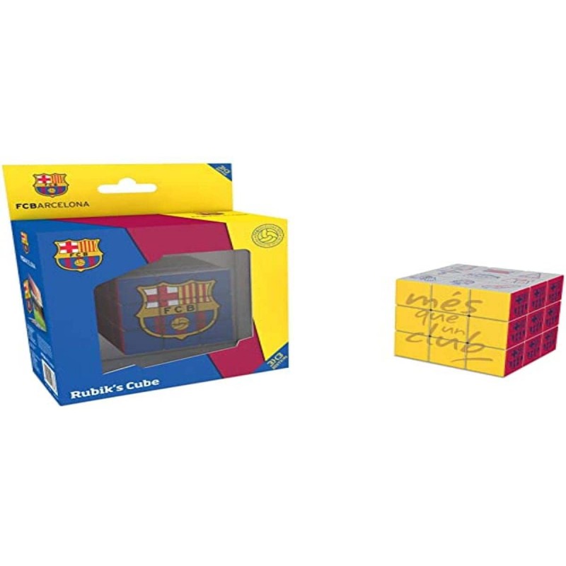 Megableu- Rubiks Cube-FC Barcelona, 34809, Multicouleurs