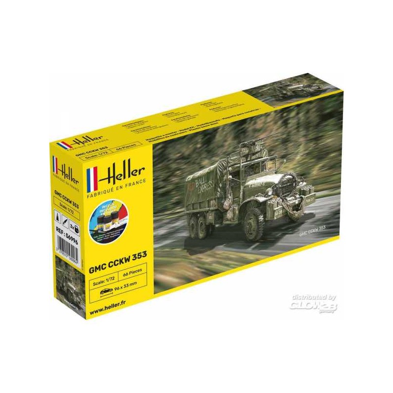 Heller - Maquette - Militaire - Starter Kit - GMC CCKW 353