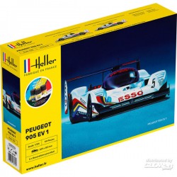 Heller - Maquette - Voiture - Starter Kit - Peugeot 905 EV1