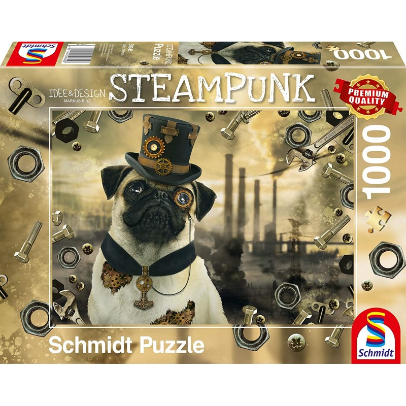 Schmidt - Puzzle 1000 pièces - Chien Steampunk
