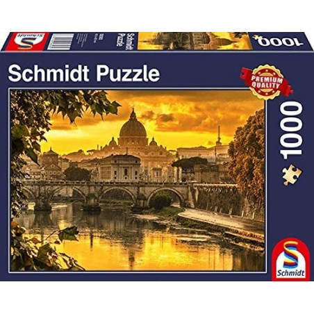 Schmidt - Puzzle 1000 pièces - Lumière d'or sur Rome