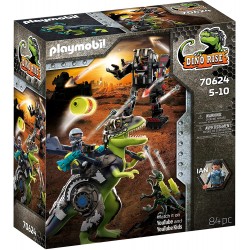 Playmobil - 70624 - Dino Rise - Tyrannosaure et robot géant