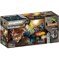 Playmobil - 70627 - Dino Rise - Triceratops et soldats