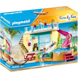 Playmobil - 70435 - Family Fun - Bungalow avec piscine