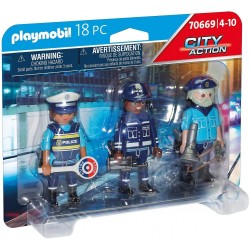 Playmobil - 70669 - Les policiers - Police Equipe de policiers