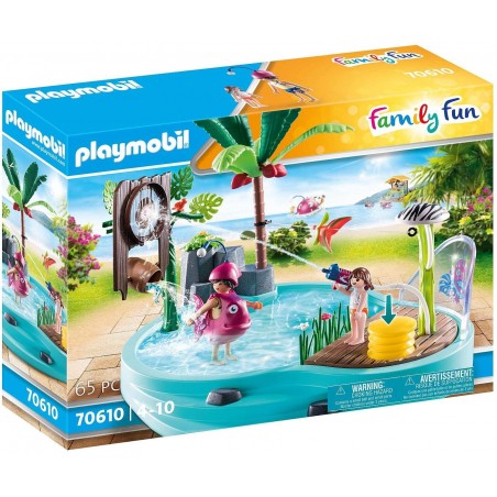 Playmobil - 70610 - Le parc aquatique - Piscine avec jet d'eau