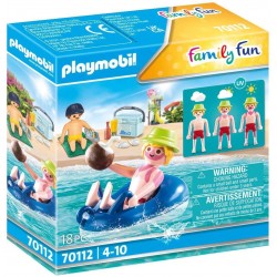Playmobil - 70112 - Le parc aquatique - Vacancier avec coups de soleil et bouée
