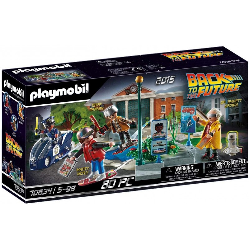 Playmobil - 70634 - Retour vers le futur - Back to the Future Course d'hoverboard