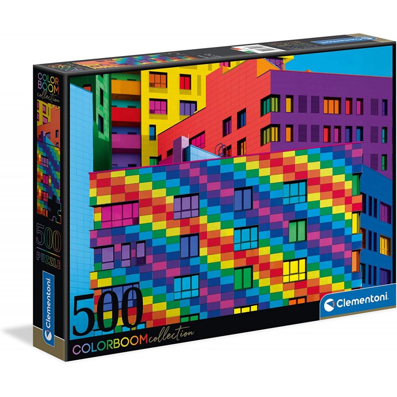 Clementoni - Puzzle 500 pièces - Colorboom - Carrés