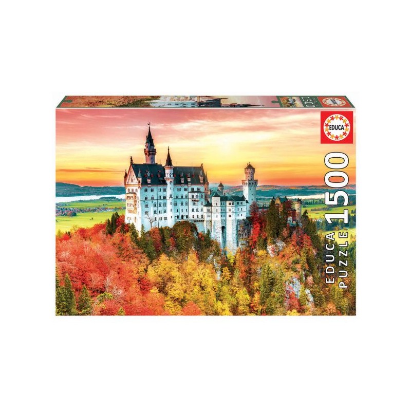 Educa - Puzzle 1500 pièces - L'automne à Neuschwanstein