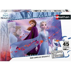 Nathan - Puzzle 45 pièces - L'amour de deux s?urs - Disney La Reine des Neiges 2