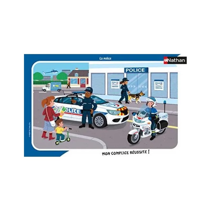 Nathan - Puzzle cadre 15 pièces - La police