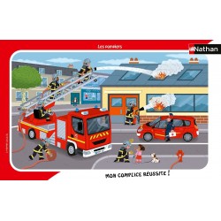 Nathan - Puzzle cadre 15 pièces - Les pompiers
