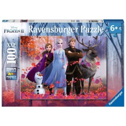 Ravensburger - Puzzle 100 pièces XXL - La magie de la forêt - Disney La Reine des Neiges 2