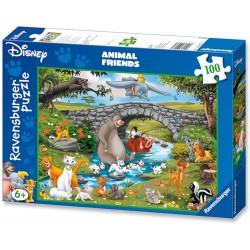 Ravensburger - Puzzle 100 pièces XXL - La famille d'Animal Friends - Disney