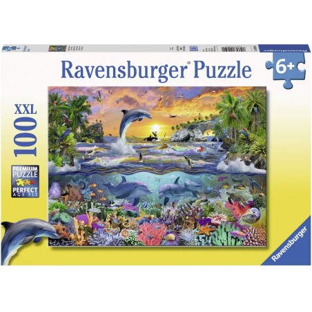 Ravensburger - Puzzle 100 pièces XXL - Paradis tropical