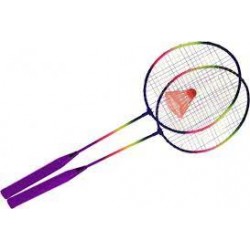 Filet de 2 raquettes de badminton avec 1 volant