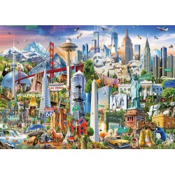 Educa - Puzzle 1500 pièces - Symbole d'Amérique du Nord