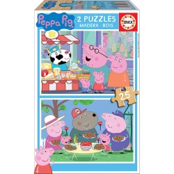 Educa - Puzzle 2x25 pièces - Peppa Pig