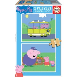 Educa - Puzzle 2x9 pièces -...