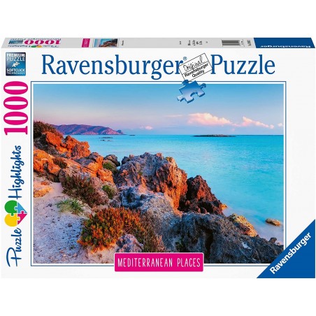 Ravensburger - Puzzle 1000 pièces - La Grèce méditerranéenne - Puzzle Highlights