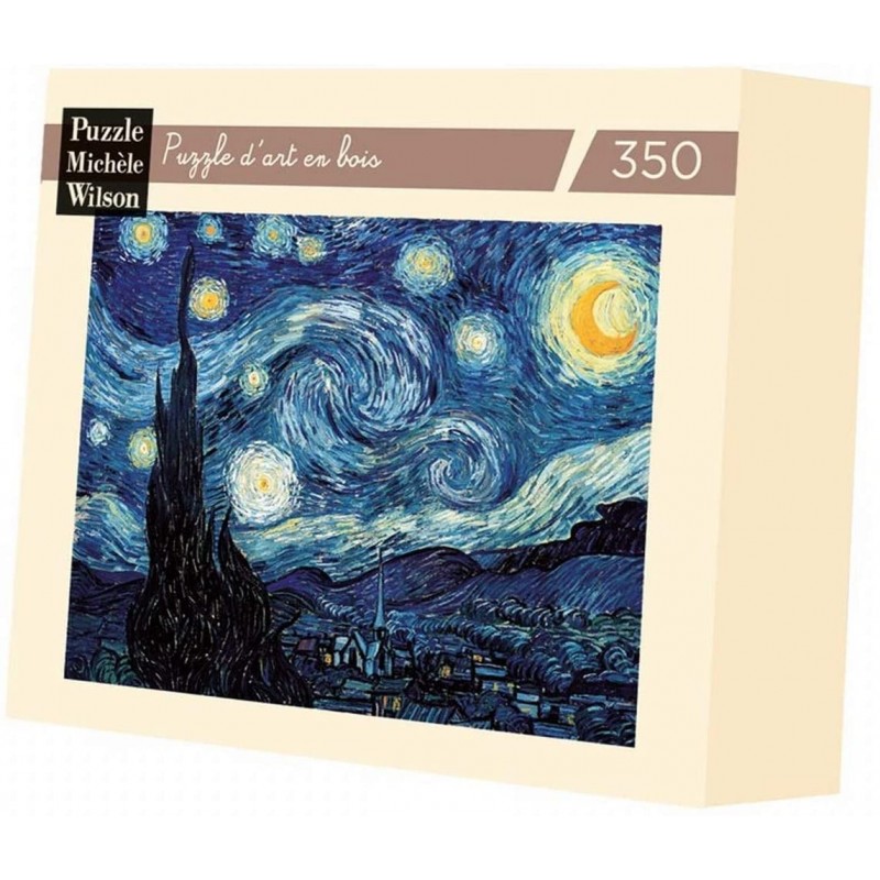 Michèle Wilson - Puzzle d'art en bois - 350 pièces - Nuit étoilée - Van Gogh