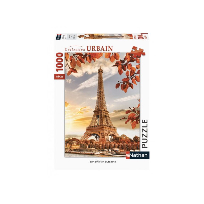 Nathan - Puzzle 1000 pièces - Tour Eiffel en automne