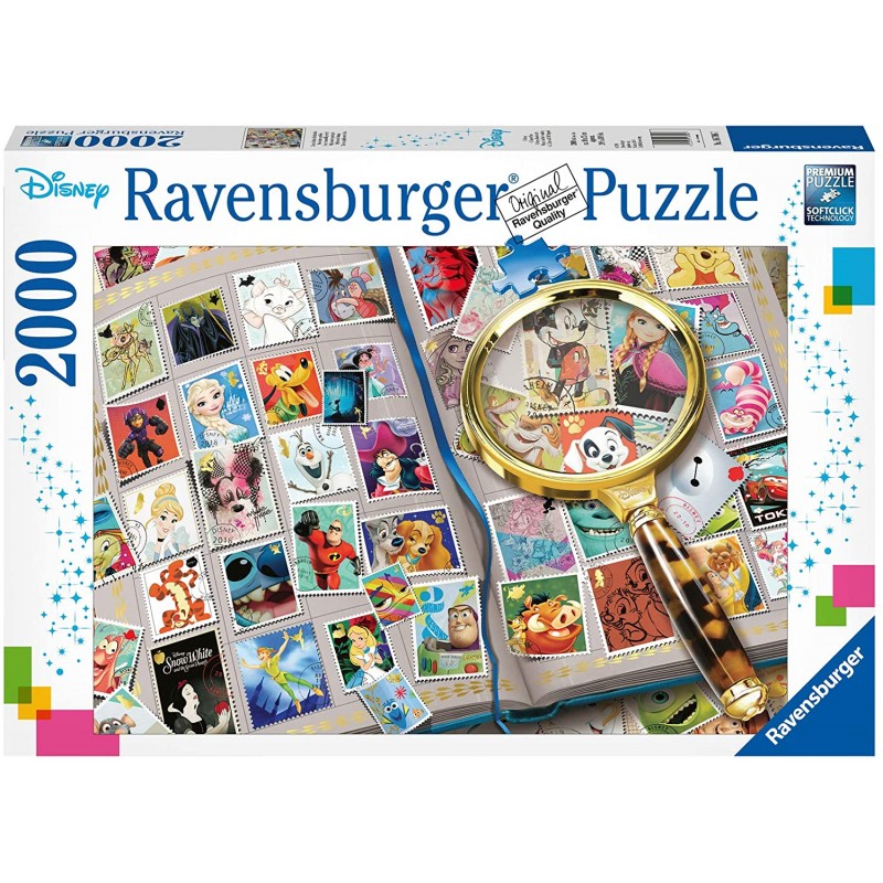 Ravensburger - Puzzle 2000 pièces - Mes timbres préférés - Disney